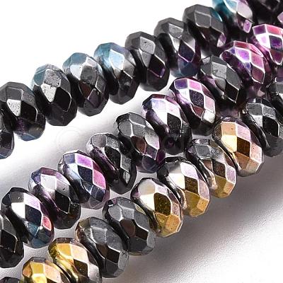 Electroplated Non-magnetic Synthetic Hematite Beads Strands G-L562-12B-1