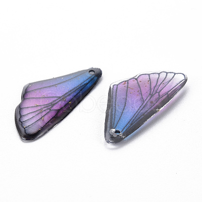 Transparent Resin Pendants RESI-Q216-001C-1