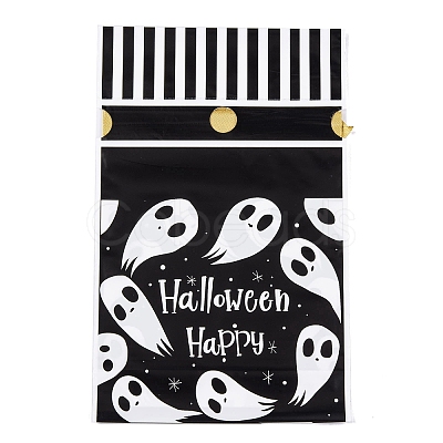 50Pcs Rectangle Halloween Candy Plastic Bags ABAG-U001-01R-1