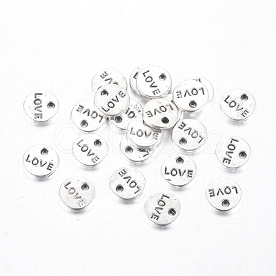 Valentines Day Gift Ideas for Wife Tibetan Style Alloy Charms Pendants TIBEP-A123976-AS-FF-1