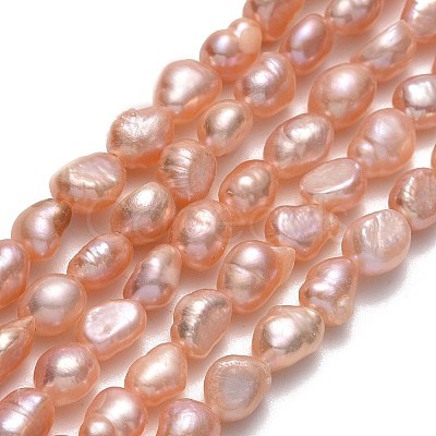 Natural Cultured Freshwater Pearl Beads Strands PEAR-A005-10D-1