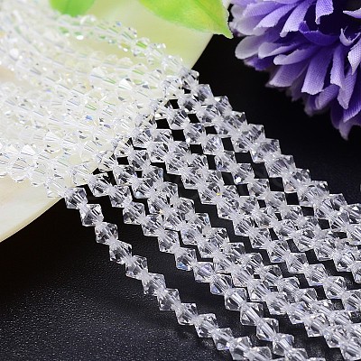 Faceted Imitation Austrian Crystal Bead Strands G-M180-5mm-01A-1