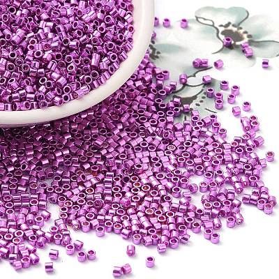 Electroplate Glass Seed Beads SEED-S042-01B-16-1