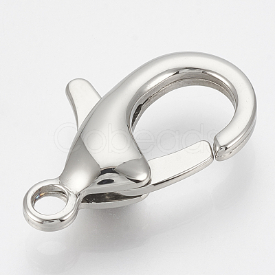 Tarnish Resistant 304 Stainless Steel Lobster Claw Clasps STAS-T033-26A-1