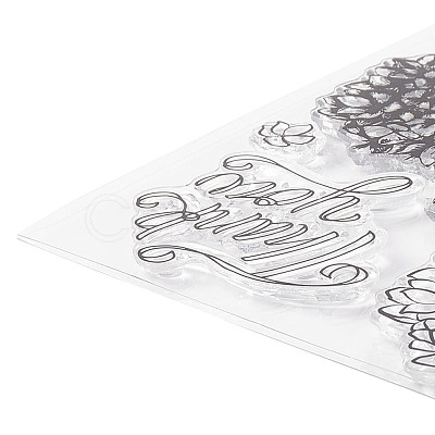 Clear Silicone Stamps and Carbon Steel Cutting Dies Set DIY-F105-01-1