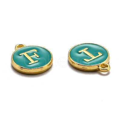 Initial Letter A~Z Alphabet Enamel Charms ENAM-Q437-15-1