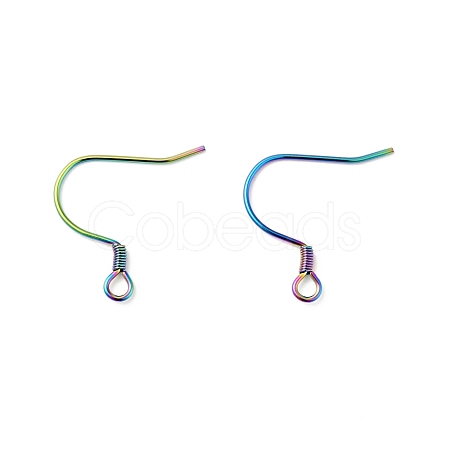 304 Stainless Steel Earring Hooks STAS-F227-28-MC-1