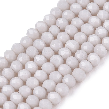 Opaque Solid Color Imitation Jade Glass Beads Strands EGLA-A044-P2mm-D19-1