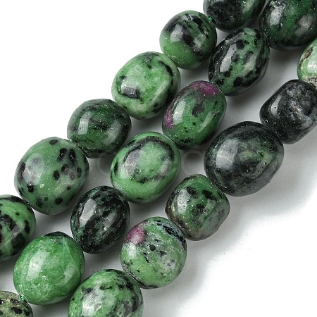 Natural Ruby in Zoisite Beads Strands G-G117-A02-02-1