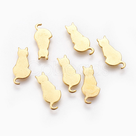 Alloy Kitten Cabochons PALLOY-WH0051-01G-06-1