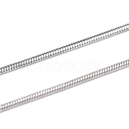 304 Stainless Steel Round Snake Chains X1-CHS-L001-163-1.2mm-1