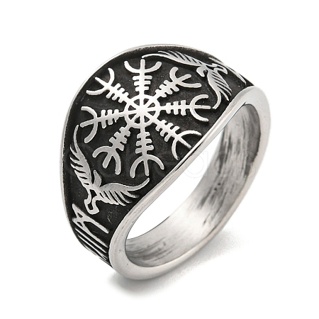 304 Stainless Steel Ring RJEW-B055-04AS-13-1