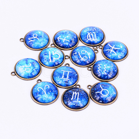 Alloy Glass Pendants PALLOY-WH0071-04AB-02A-1