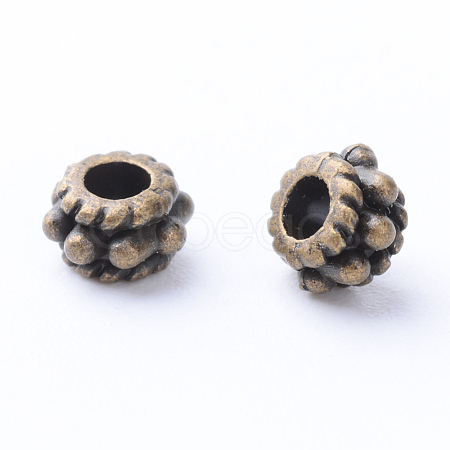 Tibetan Style Alloy Spacer Beads X-TIBE-Q063-27AB-NR-1