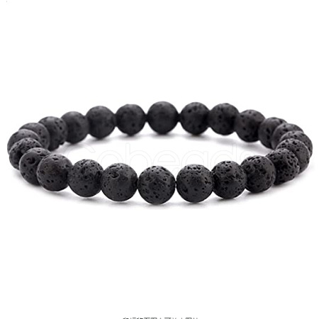 Natural Lava Stone Bracelet with Essential Oil Diffuser ST9563471-1