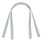 PU Leather Sew on Bag Handles, for Purse Making, Light Grey, 61.3~61.5x1.85x0.4cm, Hole: 1.8mm