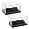 3-Tier Acrylic Minifigures Display Cases, Building Block Display, Rectangle, Clear, 13.7x25.5x15.5cm