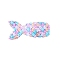 Fish Scale Shiny Cloth Snap Hair Clips, Baby Clip Accessories, with Iron Findings, Colorful, 70x35mm