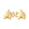 Ion Plating(IP) 304 Stainless Steel Pendants, Elephant Charms, Golden, 17x18x3mm, Hole: 1.6mm