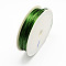 Round Iron Wire, Dark Green, 26 Gauge, 0.4mm, about 39.37 Feet(12m)/roll, 10 rolls/set