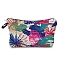 Leaf Pattern Polyester Waterpoof Makeup Storage Bag, Multi-functional Travel Toilet Bag, Clutch Bag with Zipper for Women, Colorful, 22x18cm