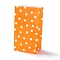 Rectangle Kraft Paper Bags, None Handles, Gift Bags, Polka Dot Pattern, Dark Orange, 13x8x24cm