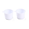 Mini Plastic Cup Model, Miniature Landscape Kitchen Dollhouse Accessories Decorations, White, 33.5x29.5x22.5mm, Hole: 1.4mm, Inner Diameter: 23mm