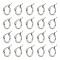 Unicraftale 40 Pairs 304 Stainless Steel Hypoallergenic Hoop Earrings, Stainless Steel Color, 12x2mm, Pin: 0.7~1.3x0.68mm